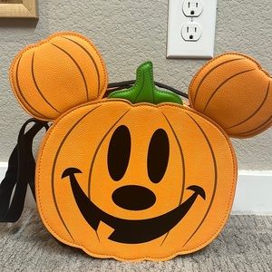 NEW Pumpkin Mickey Loungefly Crossbody